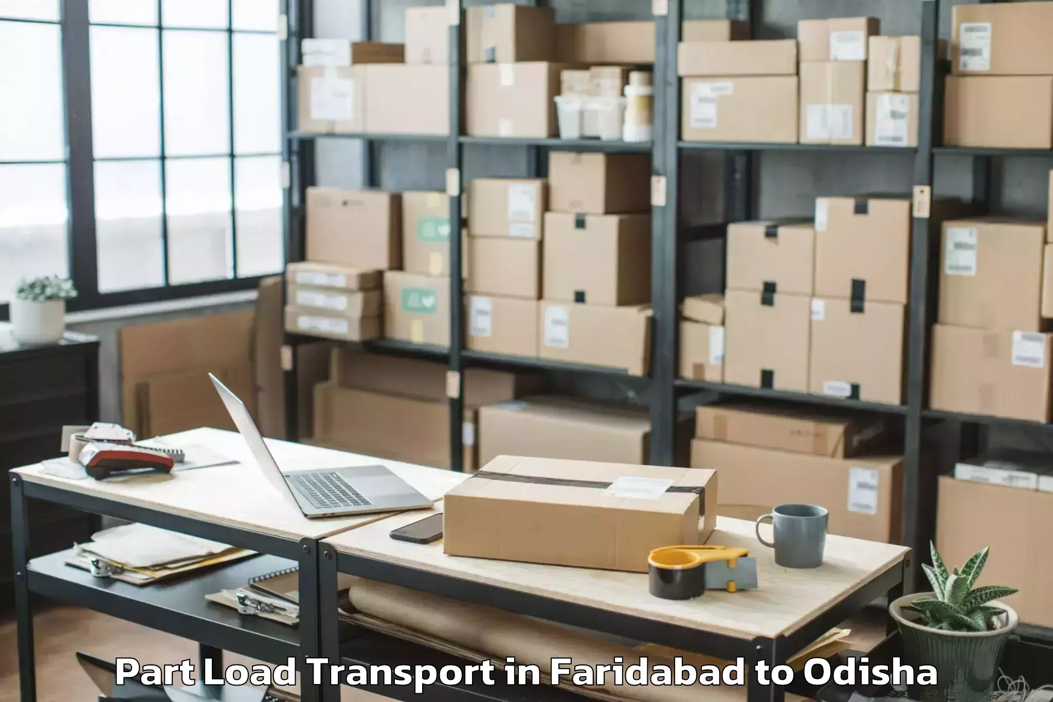 Book Your Faridabad to Dunguripali Part Load Transport Today